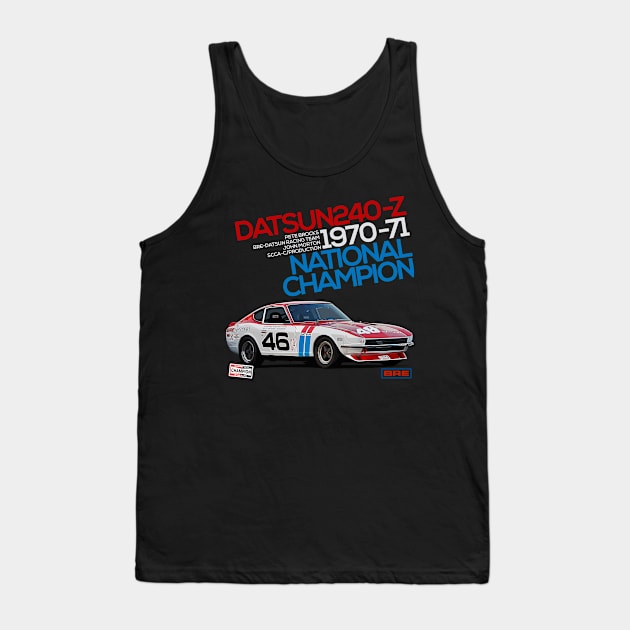 BRE-DATSUN 240z NATIONAL CHAMPION Tank Top by Ajie Negara